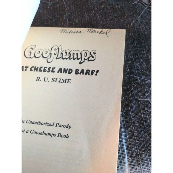 Gooflumps Ser.: Eat Cheese and Barf! by R. U. Slime (1995, Digest Paperback) - Picture 4 of 4